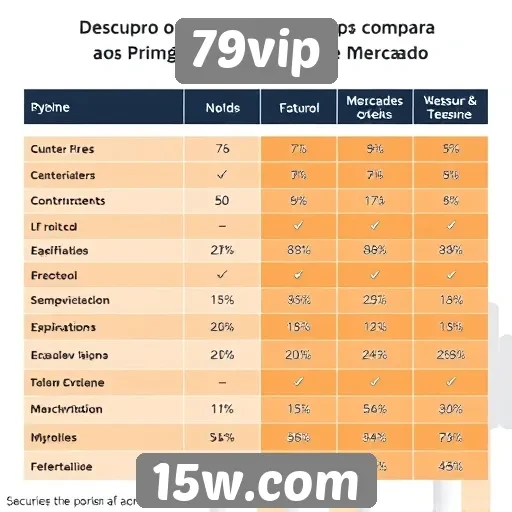 Comparação entre 79vip e concorrentes do mercado